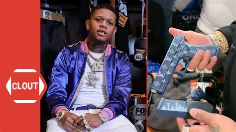 Yella Beezy gifted Louis Vuitton Glock for Birthday 